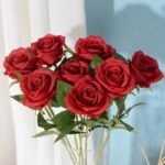 rose rouge artificielle pour deco elegante 279 1