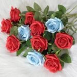 rose rouge artificielle pour deco elegante 781 1