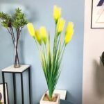 roseau artificiel decoratif pour une touche naturelle jaune 780 1