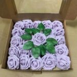 Roses Artificielles - élégance Durable Pour Votre Décoration - Violet Clair / 25 Roses