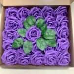 Roses Artificielles - élégance Durable Pour Votre Décoration - Violet / 25 Roses