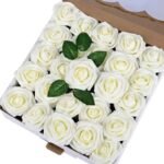 roses artificielles elegance durable pour votre decoration blanc 478 1