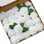 roses artificielles elegance durable pour votre decoration blanc 797 1