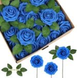 roses artificielles elegance durable pour votre decoration bleu 612 1