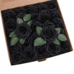 Roses Artificielles - élégance Durable Pour Votre Décoration - Noir / 25 Roses