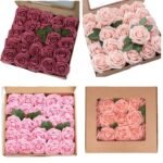 roses artificielles elegance durable pour votre decoration rose 413 1