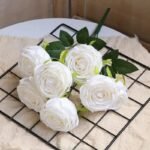 roses artificielles pour mariage elegantes et durables blanc rose 563 1