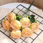 Roses Artificielles Pour Mariage élégantes Et Durables - Jaune