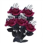 roses artificielles squelette pour une decoration elegante rouge rose 729 1