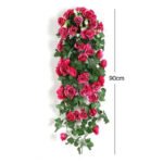 Roses Artificielles Tombantes Pour Une Décoration élégante - Fuchsia