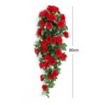 Roses Artificielles Tombantes Pour Une Décoration élégante - Rouge