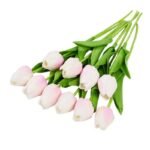 tulipes artificielles elegantes pour une decoration durable blanc 116 1