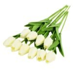 tulipes artificielles elegantes pour une decoration durable blanc 998 1
