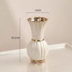 Vase Blanc élégant Pour Embellir Votre Intérieur - 18.5x10cm