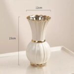 Vase Blanc élégant Pour Embellir Votre Intérieur - 23x12cm