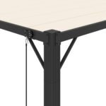 Pergola bioclimatique 3 x 4 m – Toit Persienne Crème, Aluminium – vue 7